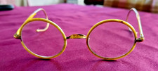 Vintage Gold Windsor style "John Lennon" style glasses round metal spectacles