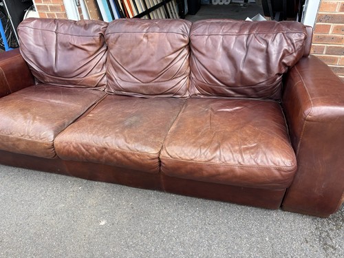 Leather sofa 4 - -, seater