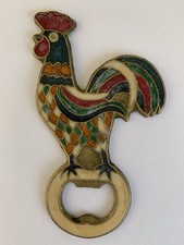 Vintage Brass Bronze Enamel