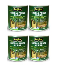 Shed and Fence Treatment Clear Rustins Quick Dry 5 Litre Lasts up to 5 Years