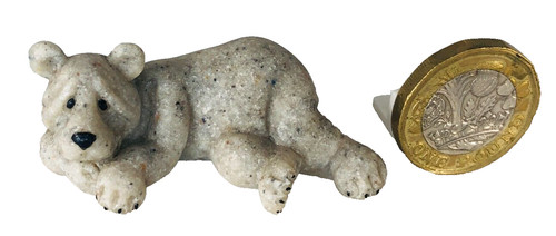 Polar bear stone ornament - polar,