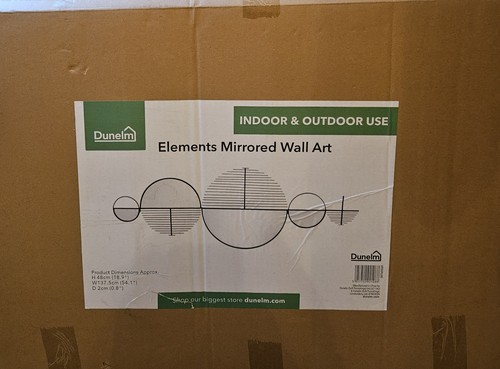 Dunelm elements mirrored wall - dunelm,