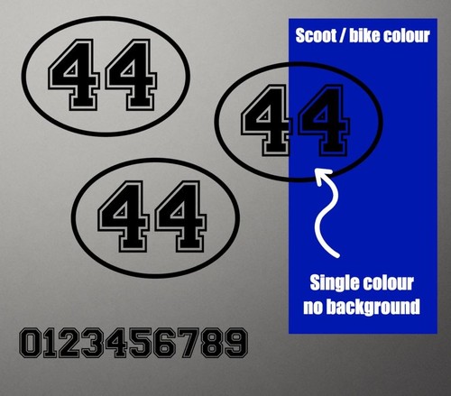 Oval race numbers vinyl - oval,