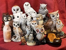 Job Lot 20 Owl Ornaments Various Sizes & Makes inc Leonardo Wade Whimsy etc