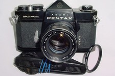 Pentax Spotmatic SP SLR 35mm Film Camera in Black + Super-Takumar 50mm F1.8 Lens