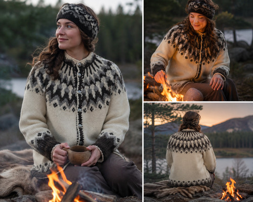 Handknit icelandic lopapeysa - icelandic,