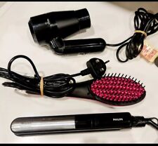 Philips Hair Straightener + Boots Foldable Hair dryer + Brush Hair Straightener
