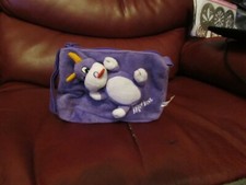 COLLECTABLE SOFT PLUSH NOVELTY PROMOTIONAL MILKA CHOCOLATE PENCIL CASE/BAG