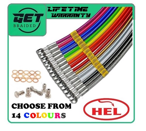 Hel braided stainless brake - stainless,