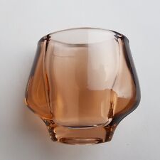 Sklo Union art glass 1960s coral pink vase Czech Bohemia vintage Frantisek