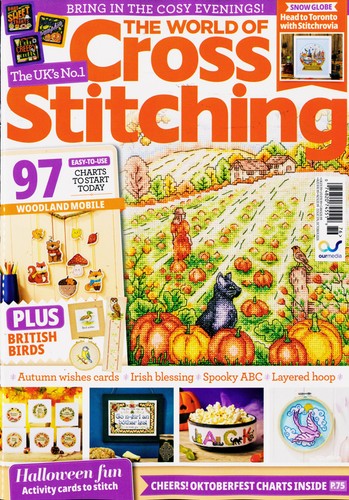 World cross stitching - world,