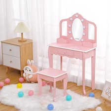Kids Vanity Table & Chair Set