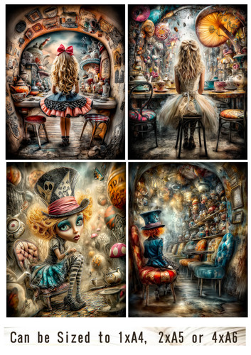 Alice wonderland surreal - -,