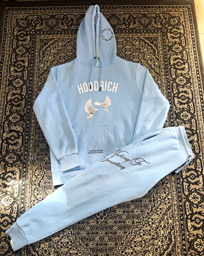 Hoodrich blue 2pc fleece - hoodrich,