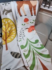 PAIR WOODLAND FOX DEER OWL