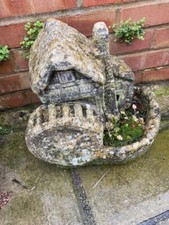 GARDEN ORNAMENT / PLANTER in the shape of a WATER MILL