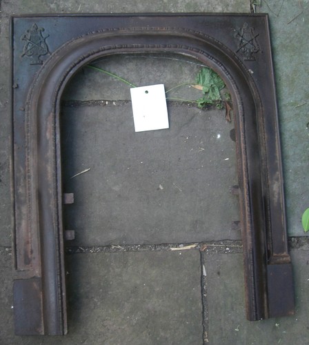 Antique fireplace cast iron - antique,