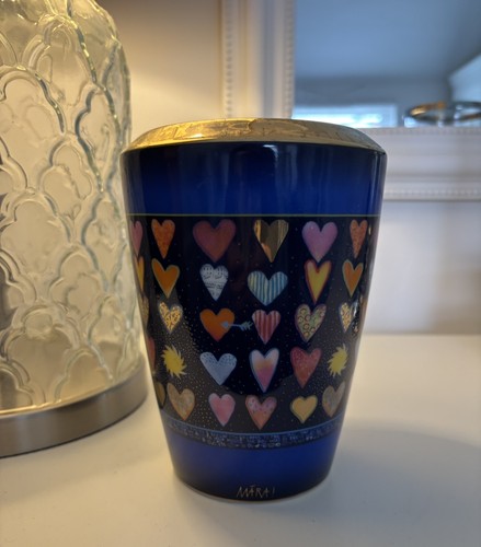 Heart blue vase mara - vase,