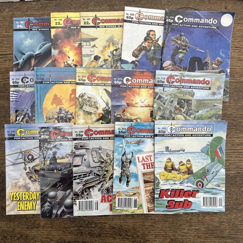 Job lot old commando comics - lot,