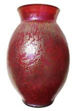 Vintage Large Red Iridescent