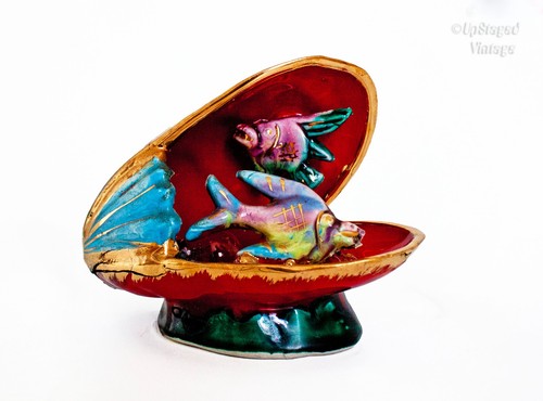 Vallauris shell lamp - shell, fish