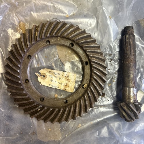 Crown wheel and - crown, pinion