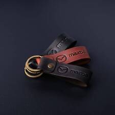 Mazda Leather Keyring Crazy