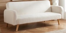 2 Seater Sofa Bed,Boucle White