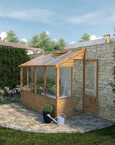 8x4 wooden lean pent - 8x4,