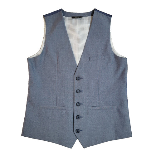 George waistcoat light blue - waistcoat, 3