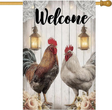 Rooster House Flag 28 X 40