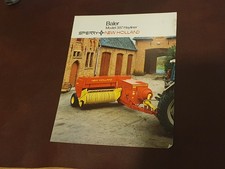New Holland 387 Hayliner conventional baler UK tractor sales brochure 1980
