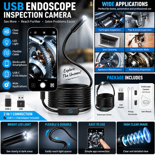 Usb type endoscope - usb,
