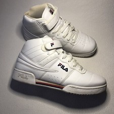 FILA WHITE HI TOP TRAINERS