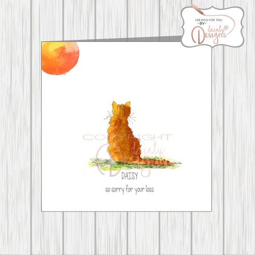 Personalised cat pet sympathy - pet,