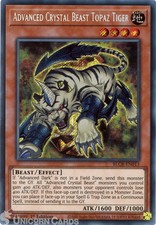 BLCR-EN013 Advanced Crystal Beast Topaz Tiger :: Secret Rare 1st Edition Mint Yu