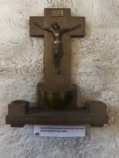 Antique Church Salvage Candle Piece Alter  Item Curios Unusual Design 1900’s