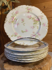 6 flat plates scalloped edges