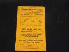 1950 SCOTTISH LEAGUE CUP RAITH ROVERS v EAST FIFE