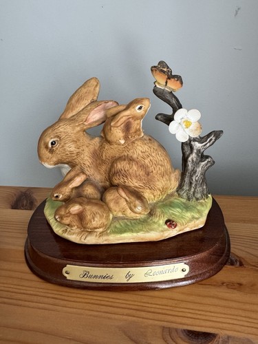 Vintage figurine bunnies - vintage, by