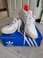 Mens Adidas Porsche Design  TR 1.1 Trainers  UK Size 8 With Box, White & Orange