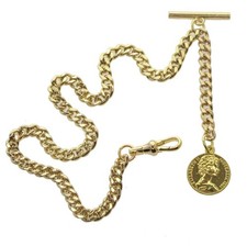 Albert Chain Gold Tone Pocket