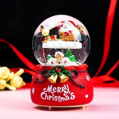 Christmas musical snow - christmas, globe