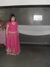 Indian Lehenga Pre Sewn Size 16 pink With Sequins