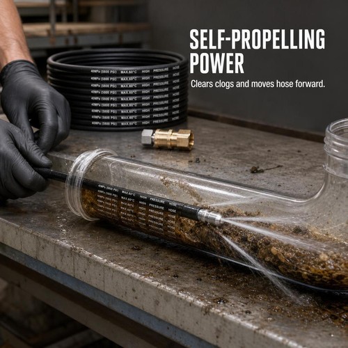 Pressure washer drain - pressure, cleaning