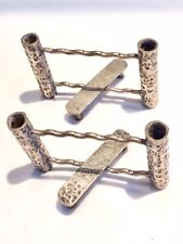 Antique Novelty Silver Plated Hunting Stile Form Desk Pen or Knife Rests