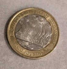 Great fire of london 2 pound