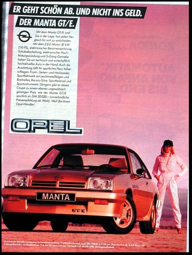 Opel manta e - opel,