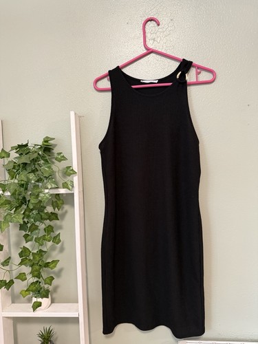 Sleeveless ribbed black - -sleeveless,