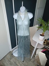Zara Sheer Turquoise Chevron